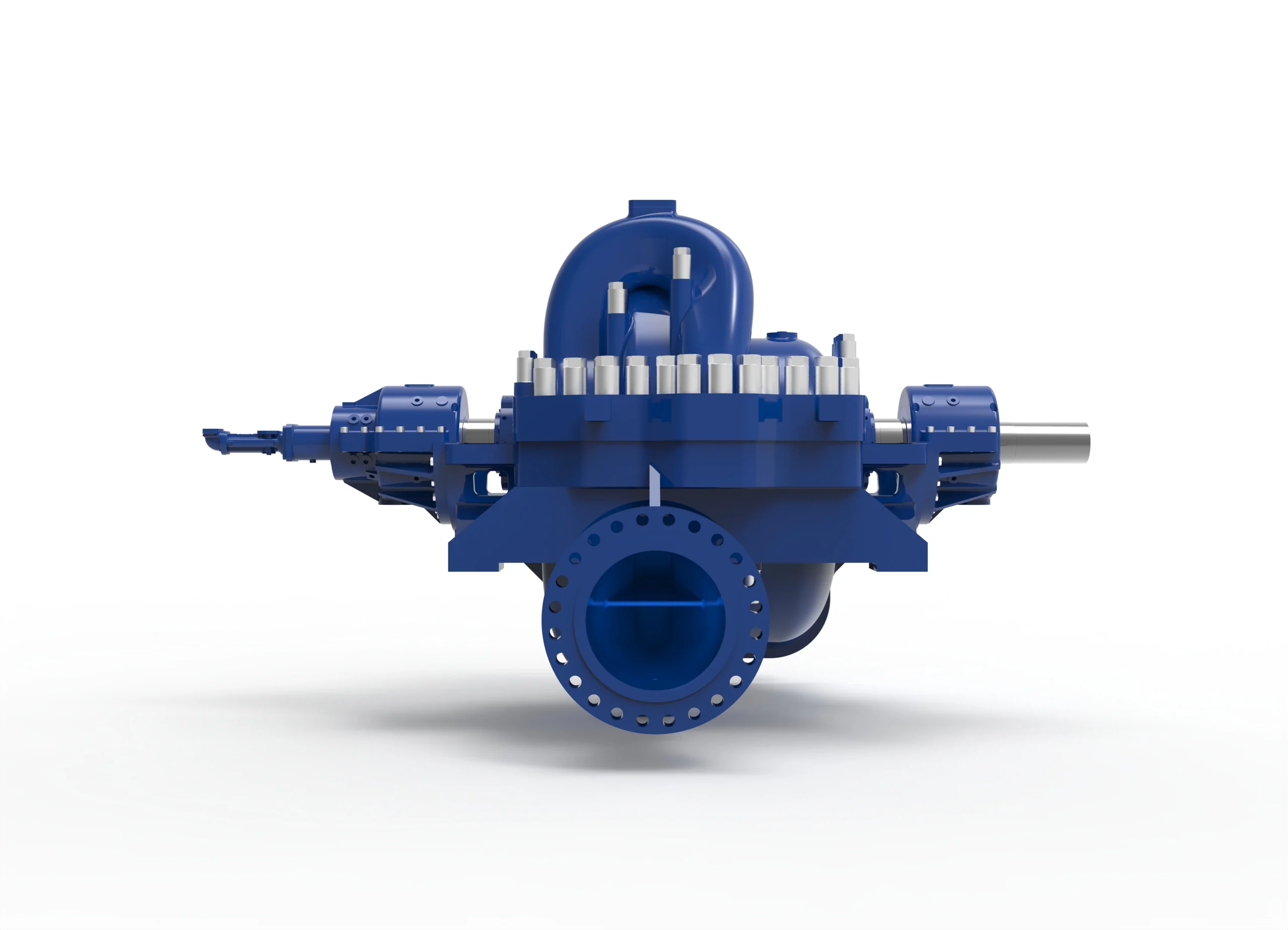 Horizontal multistage oil pump package